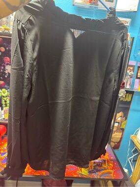 Zenana Outfitters Black Lightweight Shirt with Button Cuffs
